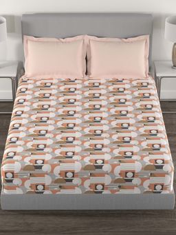 MYTRIDENT - Grove Carnival Bedsheet with Pillow Covers (Queen)