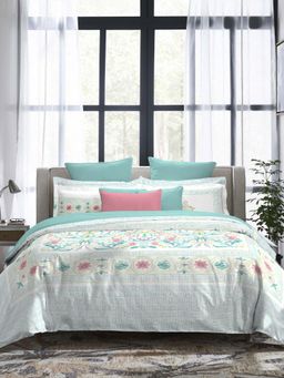 MYTRIDENT - Augusta Indulgence Bedsheet with Pillow Covers (King)