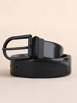 Louis Stitch - Mens Formal Black and Brown Solid Reversible Belt
