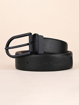 Louis Stitch - Mens Formal Black and Brown Solid Reversible Belt