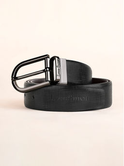 Louis Stitch - Mens Formal Black and Brown Solid Reversible Belt