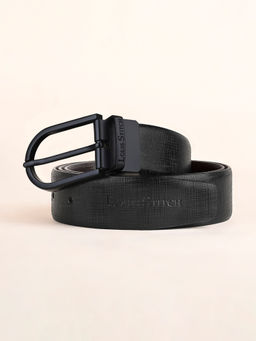 Louis Stitch - Mens Formal Black and Brown Solid Reversible Belt