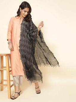 Fabindia - Black Silk Blend Dupatta