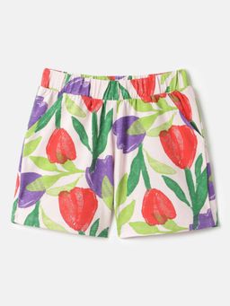 United Colors of Benetton - Multi-Color Regular Fit Mid Rise Floral Shorts