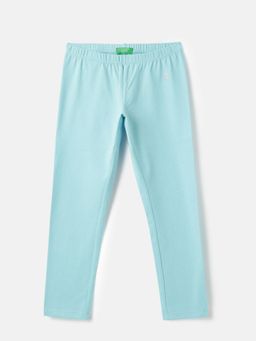 United Colors of Benetton - Blue Regular Fit Mid Rise Solid Leggings