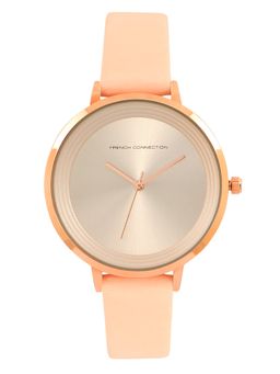 French Connection - Gold Round Analog Casual Watch -FCN0001A