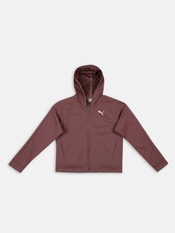 Puma - Modern Sports Girls Brown Hoodie