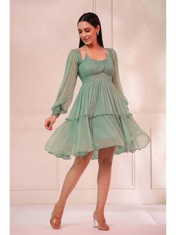Baise Gaba - Aria Pine Green Mini Dress