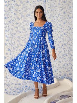 Baise Gaba - Kaamil Blue Midi Dress