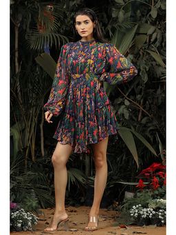 Baise Gaba - Lunara Navy Blue Mini Dress