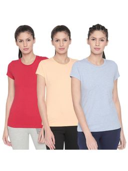 Bodycare - Bodyactive Pack Of 3 Women'S Tshirt - Multi-Color