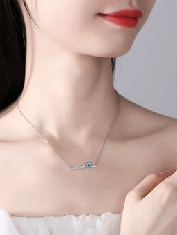 Raajsi By Yellow Chimes - 925 Sterling Silver Necklace Pure Silver Pendant Chain