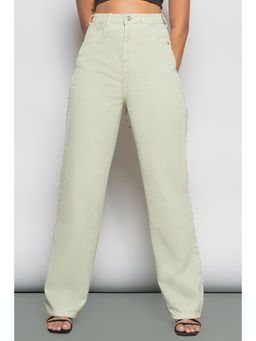 FREAKINS - Tea Green Boyfriend Jeans