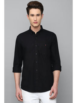 Louis Philippe - Solid Black Shirt for Men