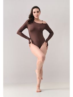ANNY - Women Brown Sculpt Fit Bodysuit