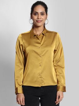 Bene Kleed - Women Regular Fit Casual Mustard Shirt