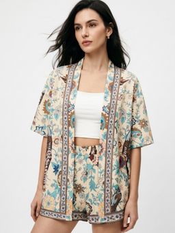 Outzidr - Women Multi Colour Vacay Co-Ord Set
