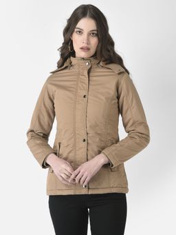 CRIMSOUNE CLUB - Women Beige Buttoned Jacket