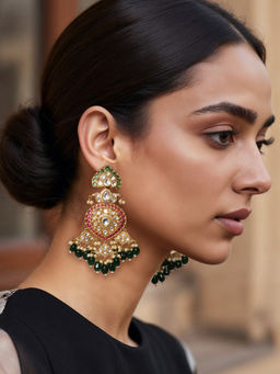 TAD Accessories - Multicolor Polki Earrings
