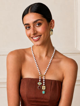 TAD Accessories - Multicolor Meenakari Work Choker and Earrings Set