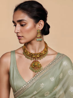 TAD Accessories - Multicolor Choker and Earrings Set