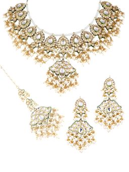 TAD Accessories - Multicolor Kundan Choker and Earrings Set