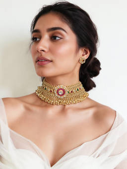 TAD Accessories - Multicolor Choker and Earrings Set