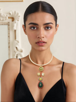 TAD Accessories - Multicolor Kundan Necklace