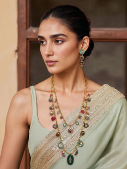 TAD Accessories - Multicolor 2 Layer Necklace