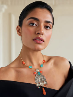 TAD Accessories - Multicolor Antique Finish Necklace