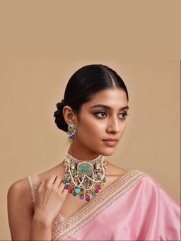 TAD Accessories - Multicolor Antique Silver Necklace
