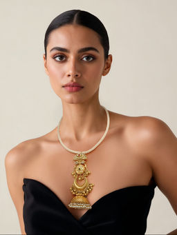 TAD Accessories - Gold Finish Polki Necklace