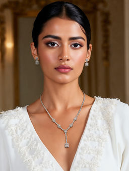 TAD Accessories - Gold Finish Choker And Earrings Set
