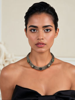 TAD Accessories - Multicolor Antique Finish Necklace