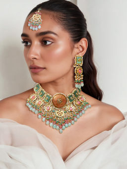 TAD Accessories - Multicolor Necklace with Pair Of Earrings