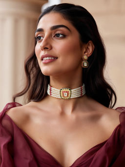 TAD Accessories - Multicolor Necklace with Earring Set