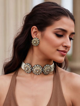 TAD Accessories - Multicolor Choker and Earrings Set
