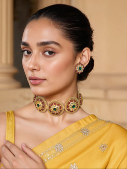 TAD Accessories - Multicolor Choker and Earrings Set