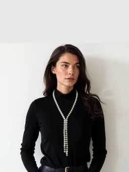 TAD Accessories - White Finish Shell Pearls Necklace