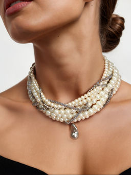 TAD Accessories - Multicolor Pearls Necklace
