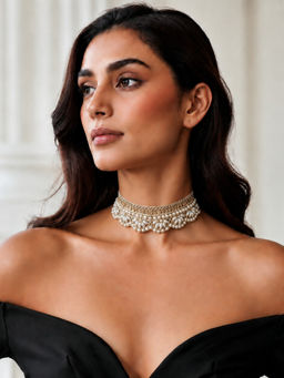 TAD Accessories - White Embroiderry Choker