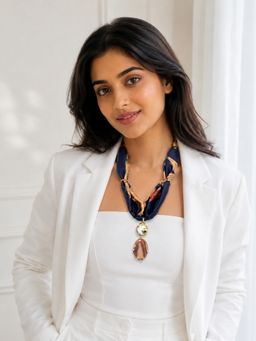 TAD Accessories - Peach Scarf Necklace