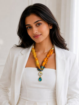 TAD Accessories - Multicolor Scarf Necklace