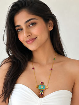 TAD Accessories - Navrang Pendant Fusion Necklace