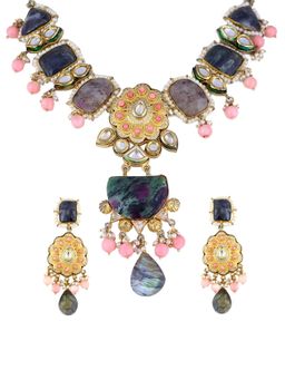 TAD Accessories - Multicolor Choker and Earrings Set