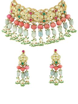 TAD Accessories - Multicolor Choker and Earrings Set