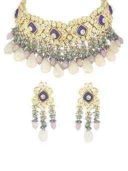 TAD Accessories - Semi Precious Stones Choker and Earrings Set