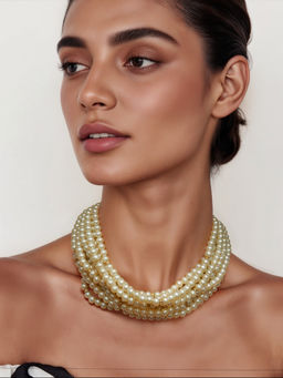 TAD Accessories - Glass Pearls Choker