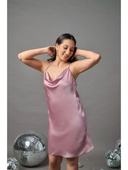 KM Label - Lea Pink Solid Dress