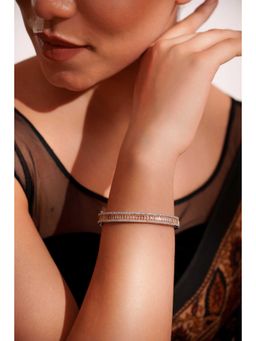 Zevar By Geeta - Purple Eshani Peach Diamond Kada